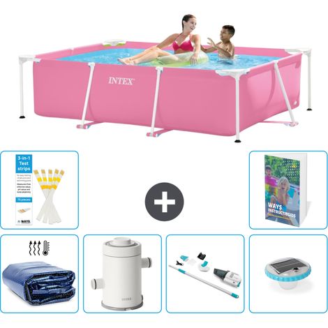 Rechteckiger Frame Pool - 220x150x60 cm - 7-teilig S30