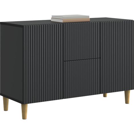 Maison Exclusive - Credenza Nero 89 x 34,5 x 60 cm Legno ingegnerizzato (1/5)