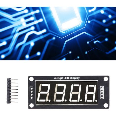 4 Modules d'affichage numérique LED 7 segments 4 bits MRA172C blanc 0.56 pouce pour horloge PCB