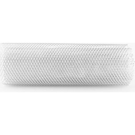 Grille de calandre universelle en alliage d'aluminium 6x12 mm, motif losange, pour pare-chocs et carrosserie.
