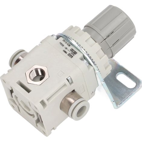 Vanne de régulation de pression de vide pneumatique de type SMC (avec support, adaptée aux tuyaux de diamètre extérieur de 8 mm) (1/5)