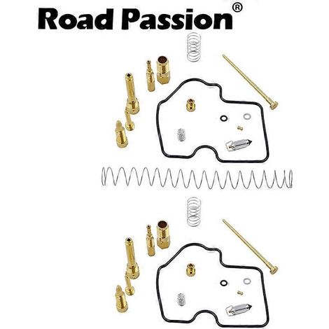 Kit de herramientas de reparación y reconstrucción de carburador de motocicleta compatible (2 unidades) para Kawasaki Prairie 650 700 KVF650 KVF700 1003-0094 15003-1755 15003-0007（） (1/5)