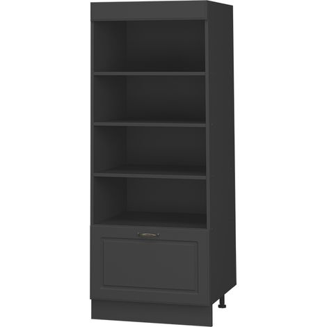 Scaffale da cucina Fame-Line, Oro-antracite rustico/Antracite, 60 cm, Vicco (1/5)