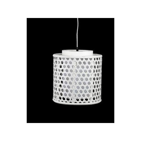 Lampadario tondo bianco, Ø28x30 cm
