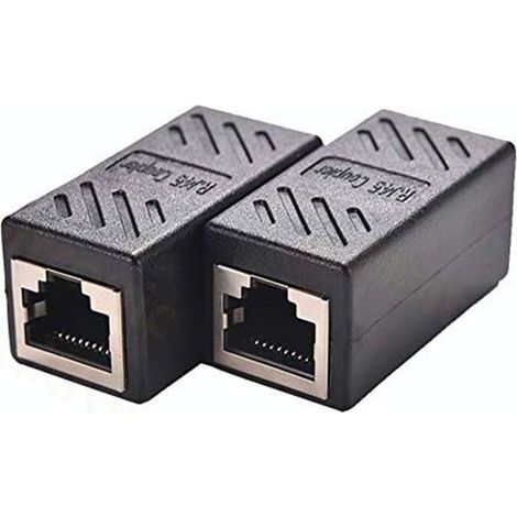 Lot de 2 rallonges de câble Ethernet avec coupleur RJ45, extension réseau (1/5)