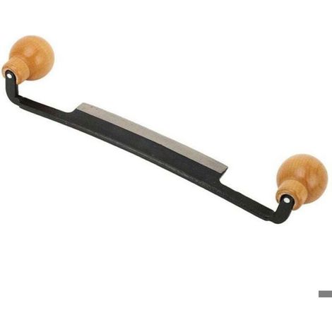 Rabot à main - Lame en acier au tungstène - Double poignée en bois - 155 mm - Pour menuiserie et bricolage - 1 pièce (1/4)