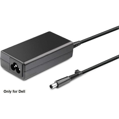 Adaptateur secteur compatible 65W 19,5V 3,34A, prise : 7,4 5,0p, comprend un cordon d’alimentation standard européen. (1/5)