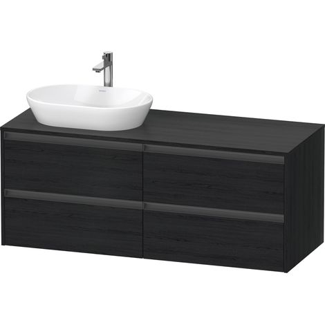 Lavabo consola Duravit Ketho.2, suspendido, recorte de lavabo