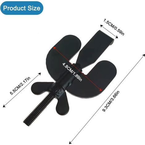 2 Pièces Serrure Porte Interieure, Portable Verrou Porte Interieure Verrou Voyage Bloque Porte Serrure de Sécurité Pour Plus de Sécurité et de Co (1/3)