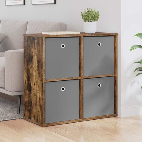 Beyamis Buffet en chêne fumé 68,5 x 32 x 67 cm (1/5)