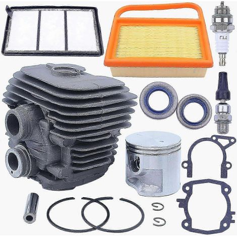 Kit piston-cylindre 50 mm pour tronçonneuse Stihl TS410 TS420 TS 410 420, écrou de guide-chaîne, remplace 4238 020 1202 (1/5)