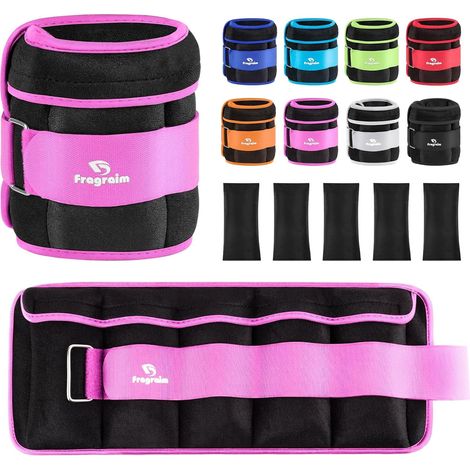 Poids Cheville Ajustables, Poids Poignet, 1-1,5/2/3/4/5/6/8/10 KG par Paire (1/5)