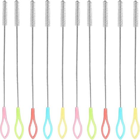 20 spazzole per cannucce, spazzole per la pulizia delle cannucce, spazzole per bottiglie, spazzole a setole fini, spazzole per provette, spazzole per la pulizia delle cannucce (rosse, blu, verdi, gial (1/5)