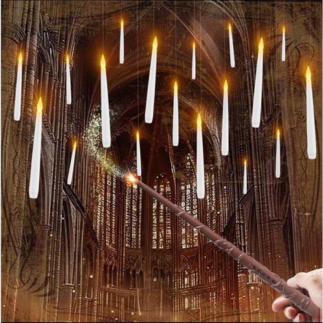 Bougie LED Flottante - Lumière Chaude Vacillante 3D - Sans Flamme - Pour Décoration Intérieure Noël Soirée - Lot de 12 (1/5)