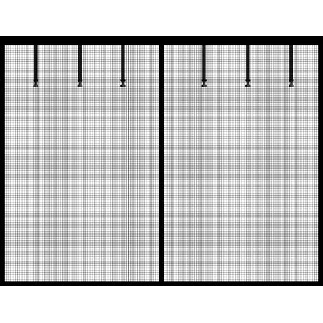 Schermo magnetico per porta del garage, 16 cm di larghezza x 8 piedi di altezza (487 cm x 243 cm), adatto a due auto schermo in fibra di vetro per porta del garage, schermo per garage per carichi pesa (1/5)