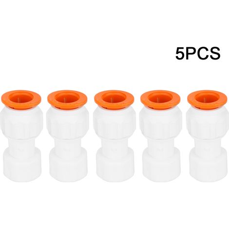 Raccords Droits Ppr Filetage Femelle G1 2in Pour Tuyau 20mm Plomberie Eau Potable Lot De 5 (1/5)