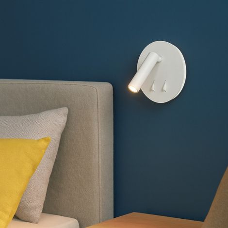Applique led Tête De Lit blanc mat Cayman (1/5)