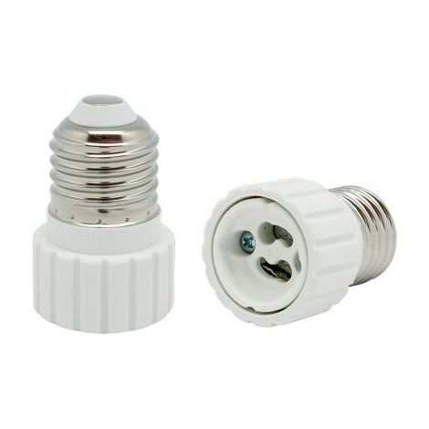 ADATTATORE LAMPADA E27-GU10 ELECTARLINE - TERMOPLASTICO BIANCO- 4 pezzi