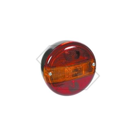 Fanale posteriore 3 luci 140x80mm sinistro per cabina trattore agricolo A08129