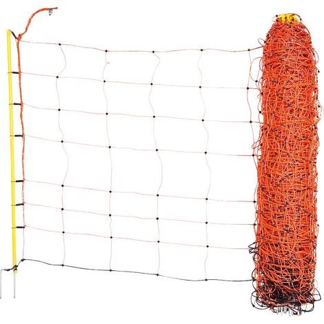 Kerbl Hobyfarming Schafnetz ClassicNet (Farbe orange, LxH  50m x 108 cm)