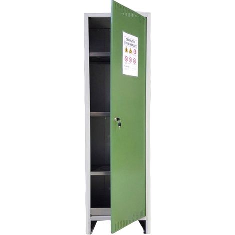 Armadio in metallo per deposito fitofarmaci alto 1 anta cm 179.5x50x40 L500 (1/2)