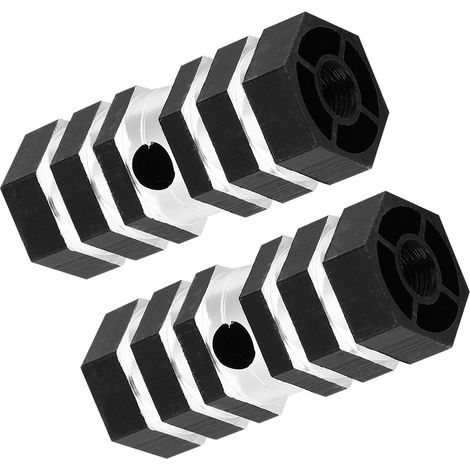 Pegs BMX Noir Alliage Aluminium pour Axe Arrière Vélo Freestyle (1/4)