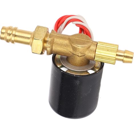 GARRYFIZH Électrovanne 24 V intégrée pour machine de soudage à l'arc électrique, fluides : eau, gaz, huile, pression : 0-0,8 MPa, 24 V CC