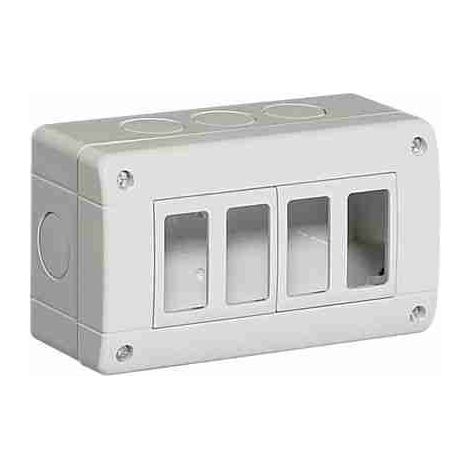 BTI25404 custodia IP40 composta da base e coperchio - 4 moduli Màtix