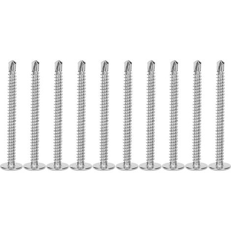 250-teiliges Set M4,2 x 45 mm Kreuzschlitz-Selbstschneidschrauben aus Edelstahl 410