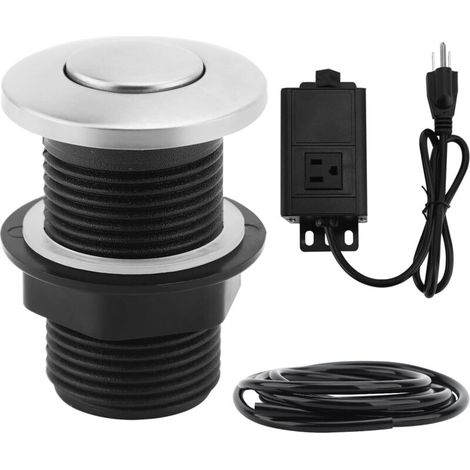 Interrupteur A Air - Pour Broyeur D Evier Et Lave Vaisselle - Installation En Surface - Kit Complet Avec Tuyau - 15 A (1/5)