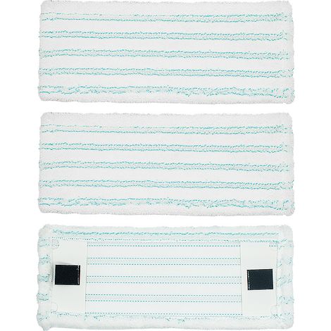 3 pcs pour Leifheit Clean Mop de remplacement pour utilisation humide et sèche Tête de mop plate en microfibre accessoire