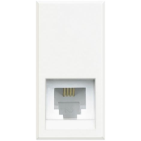 Bticino Axolute Prise téléphonique Blanc HD4258C11N (1/2)