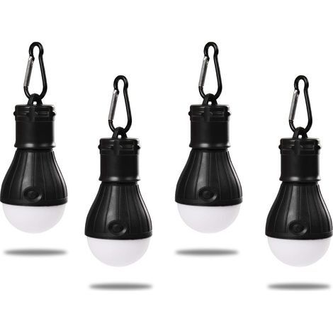 Lanterne de Camping, 4X LED Lampe Camping à Piles, 3 Mode de Lampe étanche Nuit d'urgence Lampes de Poche (1/5)