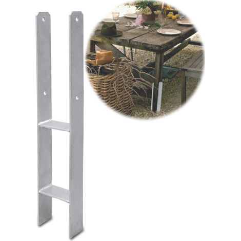 Randaco 1X H-Anchor Post Support Carport Post Anchor zincato a caldo durevole 101MM (1/5)