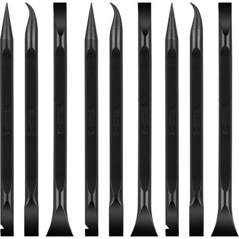Lot de 9 grattoirs en plastique en fibre de carbone multi-usages sans rayures pour espaces restreints et espaces, autocollants, outils de retrait de nourriture/peinture (1/5)
