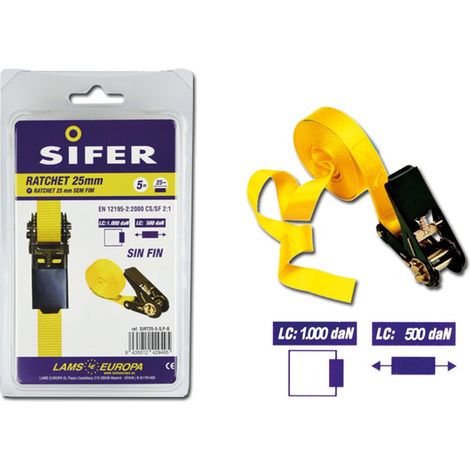 CRICCHETTO SIFER 25 MM 5 M SENZA FINE SIRT25-5-SF-B