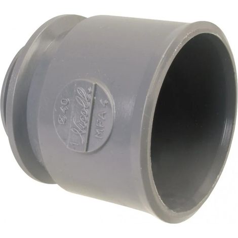 Nicoll – Raccord d'évacuation PVC manchon femelle diamètre 40 mm – Pour bouchon – UMFA4 (1/4)