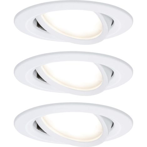 Paulmann 93485 Nova Einbauleuchte 3er Set  LED LED 18 W Weiß (matt)