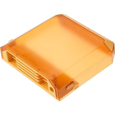 Porte-couteaux de cuisine transparent en PET, support mural jaune (1/5)