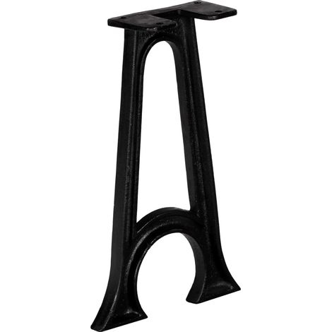 vidaXL Patas de banco base arqueada en forma de A hierro fundido2 uds (1/2)