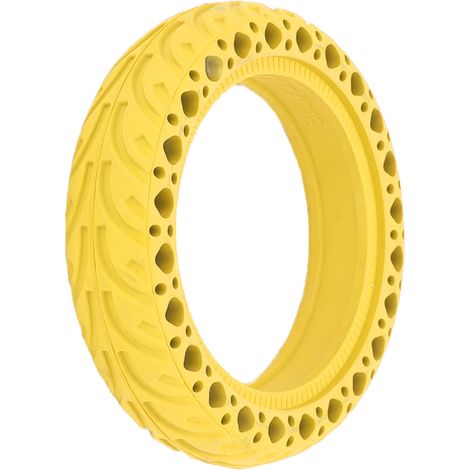 Stoßdämpfender Reifen 8,5 x 2,0 für Xiaomi M365 Pro Elektroroller, aus robustem und langlebigem Gummi (gelb) (1/5)
