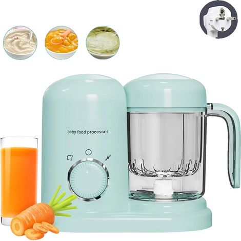 Robot de cuisine pour bébé, fonction de cuisson à la vapeur, facile à nettoyer, Vert (1/2)