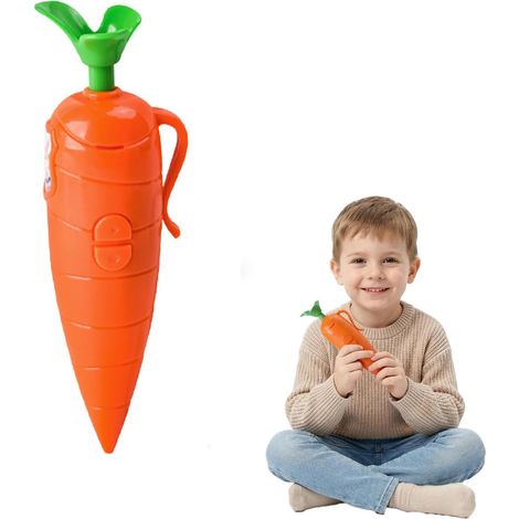 Stylo d’enregistrement audio en forme de carotte avec fonction de lecture et écriture, 60 secondes de mémoire vocale, cadeau original et éducatif pour enfants et étudiants, avec encre rechargeable (1) (1/5)