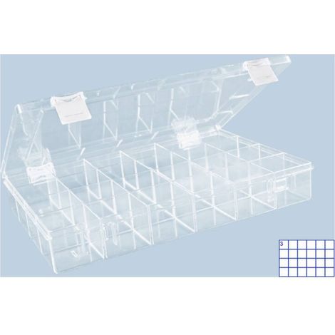 Hünersdorff 612500 Scatola di immagazzinaggio PS-CLASSIC (L x L x A) 225 x 335 x 55 mm Trasparente 1 pz.