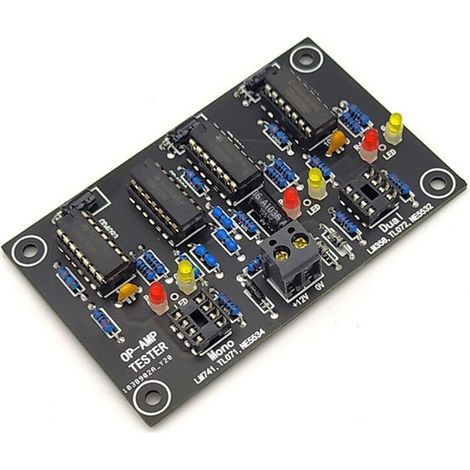 TL071 TL072 TL081 TL082 Probador de amplificador operacional simple/doble (OP AMP) Placa de prueba de amplificador operacional simple/doble