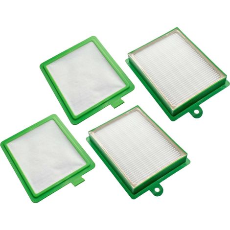 vhbw Lot de 4 filtres compatible avec Tornado Boldio, Serenys, Magnum, 6000, Essensio TO4620 aspirateur (filtre HEPA, microfiltre)
