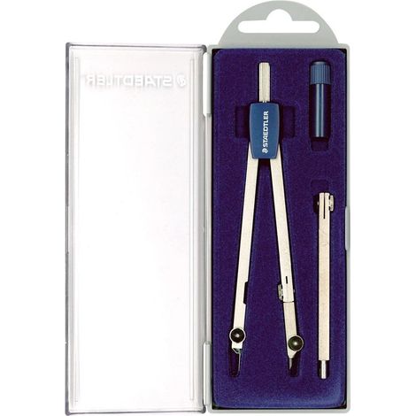 Staedtler Compasso 559 con Asta Articolata, Prolunga e Mine di Ricambio (1/2)