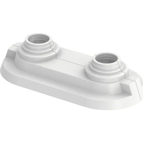 Flamco Rosace double RDC 15/50 blanc, plastique, 12555