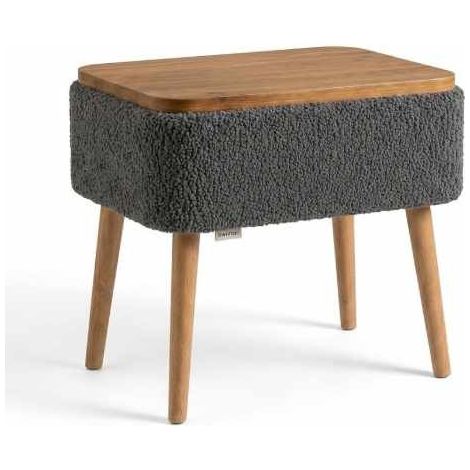Nachttisch aus Holz "Nova" – 45 x 55 x 30 cm – Anthrazit (1/5)