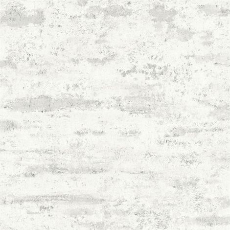 Ton-sur-ton wallpaper wall Profhome 374152 non-woven wallpaper slightly textured Ton-sur-ton matt white 5.33 m2 (57 ft2)